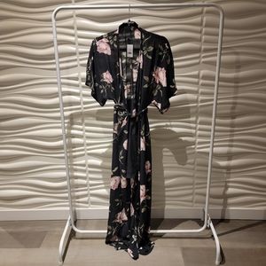 L Dynamite Kimono Wrap Dress NWT